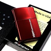 ZIPPO ライター スマートライン イオンレッド おしゃれ ジッポ ロゴ 赤 シンプル かっこいい レディース メンズ プレゼント ギフト