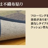 夏ラグ 夏用カーペット い草花ござカーペット 『DXパルコ裏貼CP』 江戸間4.5畳(約261×261cm) (裏:不織布）