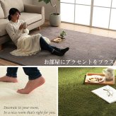 ラグ カーペット 洗える 滑りにくい 正方形 2畳 無地 フィラメント ふわふわ コンパクト オールシーズン 約185×185cm 床暖房 ホット 対応