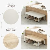 収納家具 ラック シューズ 3段 ベンチ シェルフ 靴箱 棚 収納 玄関 靴入れ 下駄箱 スリム コンパクト 省スペース オープン サイド 通気性 アジャスター リビング 幅60 家族 ファミリー