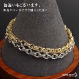 ペーパーチェーンブレスレット 六字真言 小粒 ストーンブレスレット ゴールド 18KGP ホワイトメタル 梵字 細身 二重ロック キラキラ 煌めく 高級感 重厚感 かっこいい メンズ 男性