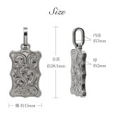 ハワイアンジュエリー ネックレス 金属アレルギー 対応 純チタン ネックレス 刻印 無料 誕生石 ウェーブプレート Sサイズ チェーン 長さ選べる ステンレスより軽く肌に優しい メンズ レディース プレゼント ハロウィン 【品番：CG-TIP407S】