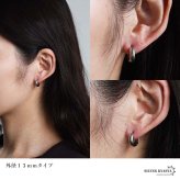 ステンレス 定番 フープピアス シンプルピアス ゴールド シルバー 幅4mm 3サイズ プチプラ メタル 小さめ 細身 プレーン ノーマル セカンド つやつや 両耳2点 レディース 女性 イヤリング 金属アレルギー対応