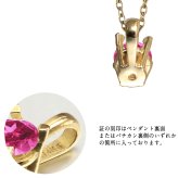 ルビー ネックレス K14 ゴールド ネックレス ハワイアンジュエリー ネックレス 14K K14ゴールド 14金 イエローゴールド ピンクゴールド ホワイトゴールド 7月誕生石 一粒 ギフトラッピング可能 BYTHESEA プレゼント ハロウィン 【品番：CG-GP501-7】