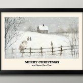 日本製 メリー クリスマス Xmas Christmas サンタクロース ビンテージイラスト A3 サイズ ポスター アート おしゃれ 絵画 インテリア 北欧 イラスト マット紙 艶消し アートパネル 額 フレーム デザイン 壁掛け ギフト 新築祝い ディスプレイ  速達 送料無料