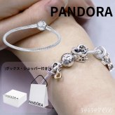 ボックス・ショッパー付 PANDORA(パンドラ) ★ Moments Snake Chain Bracelet ★モーメント スネーク チェーン ブレスレット ★ チャーム ブレスレット カスタマイズ アクセサリー シンプル 日常使い 誕生日 記念日 母の日 プレゼント ギフト