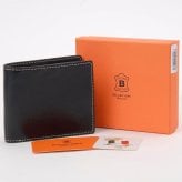 ベリーズヨーク　BELLIES YORK　二つ折り財布　BYTM1879BK　ブラック　黒色　ベジタブルタンニン　イタリアンレザー　牛革　”エイジングを楽しむ革小物”