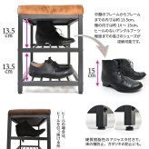 ベロアベンチシューズラック W60 ONBN0082VEDBR ONBN0082VELBN W610×D305×H425mm 下駄箱 玄関収納 玄関家具 靴ラック ラック 靴箱 収納 おしゃれ コンパクト シンプル 靴入れ ダークブラウン ライトブラウン オープンラック シェルフ スリッパラック