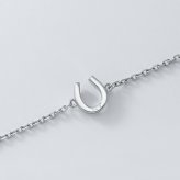 ハワイアンジュエリー ブレスレット つけっぱなし メンズ ステンレス 金属アレルギー ブランド 大人 シンプル ホースシュー 馬蹄 ダイヤモンド スティールシルバーカラー サージカルステンレス クリスマス 誕生日 プレゼント テラグラティア Terra-gratia【lstb014st】単品