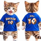 【ニャンとも可愛い】三毛猫フォント 半袖 Tシャツ 型 ユニフォーム ポリエステル100％ 全14色 サイズ 100cm～7L 名前入り 背番号 チーム名 サッカー バレーボール ママさんバレー 親子コーデ 応援Tシャツ 猫好き 名入れ フットサル キッズサイズ 大きいサイズ ビッグサイズ 文化祭 体育祭 クラスTシャツ※人間用です、ペット用品ではありません