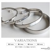 ステンレス 幅8mm 平打ちバングル シンプル 4カラー 2サイズ ブレスレット レディース メンズ アクセサリー 無地 光沢 オープンタイプ 上品 ベーシック ミニマル カジュアル きれいめ 重ね付け 男女兼用 金属アレルギー対応 【刻印対象】