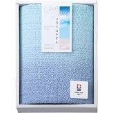 ソライロタオル フェイスタオル ブルー [26-7545-020] SO1261BL ｜ さわやかなカラーの日常使いしやすいタオル 綿100％ ｜ 内祝い お返し 御礼 お祝い 贈答品 ｜ タオルギフト ブルー 32×75cm ｜ 化粧箱入り