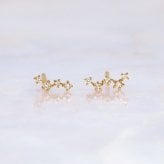 ダイヤモンド ピアス スタッド カシオペア 星 K10 K18 10K 18K 10金 18金 プラチナ 女性 レディース 誕生日 記念日 プレゼント ギフト 誕生日プレゼント 10代 20代 30代 40代 妻 彼女 スター ゴールド ホワイトゴールド ピンクゴールド イエローゴールド ダイヤ 小さい 小さめ キャッチ アクセサリー アレルギー対応 金属アレルギー クリスマス
