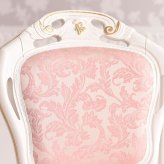 テーブル 6人用 幅160cm ダイニングテーブル 楕円形 チェア ROCOCO ダイニングセット 7点セット 160cm 楕円 ガラス付 イタリア製チェア ロココ調 姫系 猫脚 アンティーク調 ヨーロピ 新生活