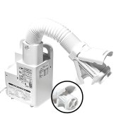 アイリスオーヤマ ふとん乾燥機 カラリエ FK-CW3E-W シングルノズル 靴乾燥 衣類乾燥対応　KARARIE FUTON DRYER FK-CW3E-W ホワイト 梅雨・湿気対策 専用アタッチメント付属: ふとん乾燥、布団あたため、くつ乾燥、衣類乾燥  寝具ケア  雨の日 室内干し補助 生活家電