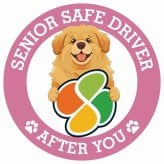 カーサイン 高齢者マーク SENIOR SAFE DRIVER チベタンマスティフ ステッカー シール 直径13cm 肉球 日本製 車