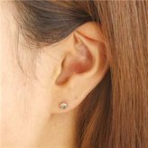ピアス ダイヤモンド K18WG 0.4ct シャンパンダイヤ レディース 18金 ホワイトゴールド スタッドピアス ジュエリー アクセサリー シンプル 上品 プレゼント ギフト