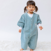 【 日本製 】 毛布屋の綿毛布 半袖スリーパー ２way  ロンパース 綿１００％ 着る毛布 毛布 綿毛布スリーパー