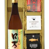 ★ 送料無料 ★ ロ万 （ ろまん ） 純米吟醸  720ml ＋ 缶詰おつまみ3種セット【 9437 】【 日本酒・おつまみセット 】【 要冷蔵 】【 ハロウィン 贈り物 ギフト プレゼント 誕生日 結婚のお祝い 】