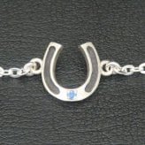 ホースシューブレスレット シルバー925 【刻印無料】 馬蹄 馬蹄型 ホースシュー ブレスレット シルバーアクセサリー メンズ ユニセックス 選べる 天然石 誕生石 ハンドメイド 彫金 ジュエリーボックス 箱入り クリスマス 誕生日 プレゼント Grand Galleria グランドガレリア