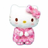 ハローキティ ぬいぐるみ Sサイズ 桜 着物 和風 サンリオ キャラクター グッズ 日本限定 お土産 プレゼント ギフト インテリア マスコット 人形 桜柄 サンリオ正規ライセンス品
