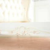 女王様の ホワイト マホガニー家具 アンティーク インテリア 家具 すのこ お城 お姫様 睡眠 フレーム