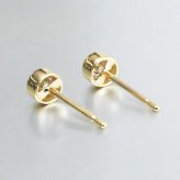 レディース ピアス 18金 ダイヤモンド 0.2ct 一粒 大きめ 片耳のみの購入可 K18 ピンクゴールド 18k 上品 可愛い スタッドピアス RME-P12376BY ギフト