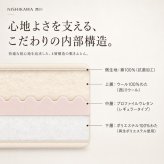 西川 敷布団 シングルロング 日本製 羊毛混 ウール 軽量 厚み約10cm 綿100％ 抗菌防臭 防ダニ 蒸れにくい ボリューム 敷きふとん オールシーズン 寝具 クラシノ 国産 来客用 新生活 一人暮らし 快眠 レギュラータイプ ベッド フローリング