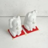【組み合わせは144通り！セミオーダーできる招き猫】Jeramic MANEKINEKO / 白 / ペアセット / ギフトボックス付き / 瀬戸焼 置物【送料無料（北海道・沖縄を除く）】