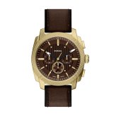 フォッシル FOSSIL 腕時計 メンズ MACHINE クロノグラフ アナログ ブラウンレザーウォッチFS6188【2026 新作】