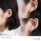 ステンレス 定番 フープピアス シンプルピアス ゴールド シルバー 幅3mm 3サイズ プチプラ メタル 小さめ 細身 プレーン ノーマル セカンド つやつや 両耳2点 レディース 女性 イヤリング 金属アレルギー対応