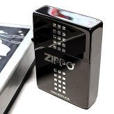 ZIPPO 1935 ジッポ ライター ロゴ ブラックニッケル 黒 角型 外ヒンジ 3バレル エッチング彫刻 銀差し シンプル かっこいい 高級 ギフト メンズ プレゼント