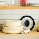 T-fal ( ティファール ) インジニオ・ネオ　IHパレット　ハニーベージュセット8点 ( L835S894 ) 取っ手のとれるフライパン　鍋　(IH・ガス火対応)