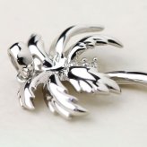 ハワイアンジュエリー シルバー ネックレス ヤシの木 パームツリー ジルコニア シンプル シルバー925 ロジウムコーティング ギフトラッピング可能 チェーン 長さ選べる aumakua メンズ レディース 誕生日 プレゼント ハロウィン 【品番：CG-005-11-03】