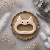 国産ヒノキのネコ歯がため｜無塗装の木製ベビーギフト｜出産祝い