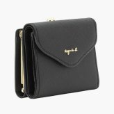 【無料ラッピング】 アニエスベー agnes b 財布 カードケース ミニ財布 レザー 三つ折りがま口 ミニ ウォレット ava ブラックブランド 正規品 新品 ギフト プレゼント 人気 おすすめ 誕生日 記念日 クリスマス 送料無料 abb522294