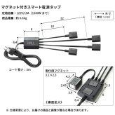 WALL SEVENSTAND セブンスタンド A2対応 スマート設置オプションセット-電源タップ-電源タッププレート ケーブル収納 コード収納 背面収納 整理 配線整理 ブラック スチール製 延長コード セット すっきり おしゃれ パーツ 部品 モダン