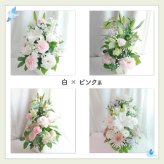 お悔やみの花 お供え 仏花 生花 フラワーアレンジメント フラワーギフト Lサイズ 選べる6色 枕花 供花  弔花 葬儀 仏壇花 仏前花 献花 命日 祥月命日 月命日 四十九日 一周忌 法事 法要 三回忌 七回忌お悔みアレンジメント センスがいい 器付き  送料無料 12時〆当日発送