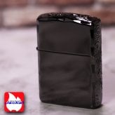 【名入れ】【送料無料】zippo ジッポーライター アーマー３面彫刻 流水紋 BK 両面コーナーシャインレイカット BNiミラー RYUSUI-BK オイルライター カッコイイ おしゃれ 彫刻 高級感 エレガント ギフト 誕生日 プレゼント [zRYUSUI-BK]