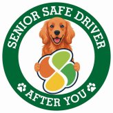 カーサイン 高齢者マーク SENIOR SAFE DRIVER アイリッシュセター ステッカー シール 直径13cm 肉球 日本製 車
