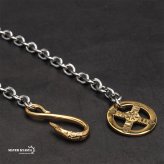 太角チェーン シルバー ゴールド イーグルフック チェーンネックレス フェザーネックレス チェーン 太め 全てステンレス素材！