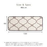洗えるデザインキッチンマット 50×120cm【クッチーナ2 -Kuchnia2- 】 ラグ カーペット マットレス ウォッシャブル すべり止め オールシーズン 北欧 小さめ ダニ対策 クッチーナ2-Kuchnia2- 敷きマット 寝具マット 寝具用品