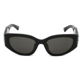 バレンシアガ BALENCIAGA サングラス アジアンフィット UVカット アイウェア フォックス BB0324SK-014 メンズ レディース ユニセックス ブラック+グレー 国内正規品