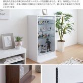ラック 高さ80cm以上 コレクションケース コレクション コレクションボード フィギュア ケース 棚 ディスプレイ ガラス棚 壁面収納 大型 グランディック北欧 ブラウン ホワイト ブ 新生活