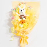 キャンディー フラワー ミニミニ ブーケ ギフト オレンジ むらさき ピンク 赤 水色 青 黄緑 黄色 花 造花 卒業 卒園 誕生日 プレゼント ギフト 女性 母 祖母 女友達 退職祝い 結婚記念日 母の日 お祝い 発表会 子供 遊戯会 贈り物 送料無料