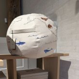 ferm LIVING ファームリビング 地球儀のクッション 直径50cm The World Pouf  ワールドプフ 北欧 クッションおしゃれ 正規品 北欧雑貨 インテリア リビング 子供 大人 かわいい