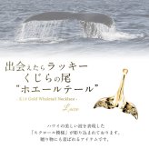 ゴールド ネックレス ハワイアンジュエリー ネックレス ホエールテール ゴールド ペアネックレス 2本セット Lサイズ 刻印 無料 誕生石入れ可 14K K14ゴールド 14k k14カットあずきチェーン太1.4mm 2本セット カップル 夫婦 プレゼント ハロウィン 【品番：CG-GP115P-CH1020】