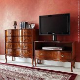 イタリア 家具 ヨーロピアン ヴェローナクラシック 猫脚テレビボード W87cm  猫脚 リビング ヨーロッパ家具 クラシック 輸入家具 アンティーク風 イタリア製 ブラウン おしゃれ 高級感 エレガント 木製 天然木 リモート テレワーク 在宅
