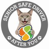 カーサイン 高齢者マーク SENIOR SAFE DRIVER ヨーロピアンバーミーズ ステッカー シール 直径13cm 肉球 日本製 車