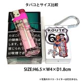 携帯灰皿 ルート66 カラビナ付き セクシー ナンバープレート スライド式 ポータブルアッシュトレイ ROUTE66 たばこ 吸い殻入れ かっこいい キーホルダー アメリカン 雑貨 持ち運び 便利 コンパクト おしゃれ メンズ ギフト プレゼント